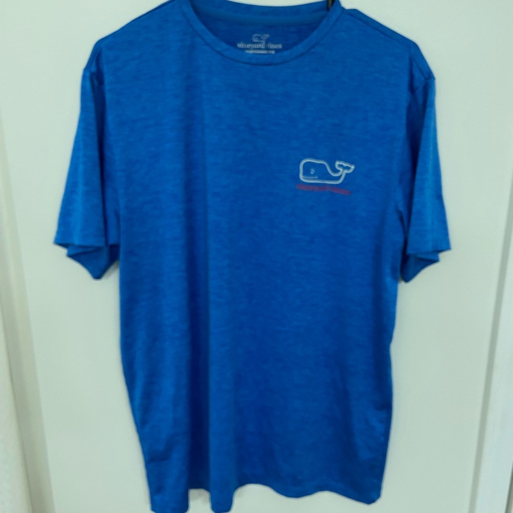 Vineyard Vines Royal Blue Performance Whale Tee - Men S